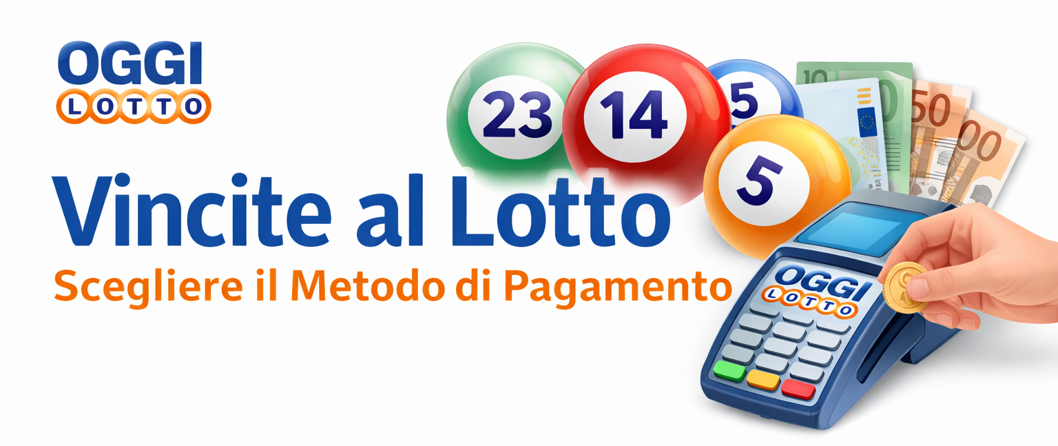 Vincite al Lotto Scegliere il Metodo di Pagamento